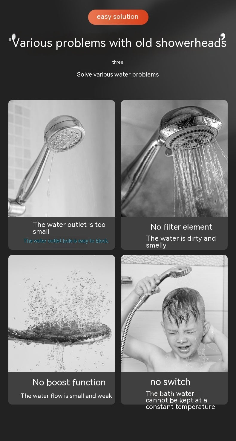 Strong Supercharged Shower Head Bathroom