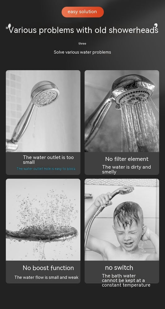Strong Supercharged Shower Head Bathroom